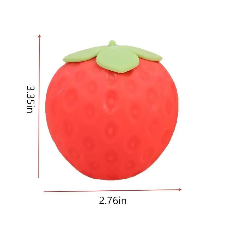 Delightful Strawberry Squishy Stress Relief Toy - Perfect for Kids and Adults, Fast-Rebound Soft Squeeze Ball for Home & Office Fun